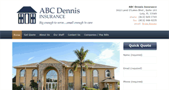 Desktop Screenshot of abcdennisinsurance.com